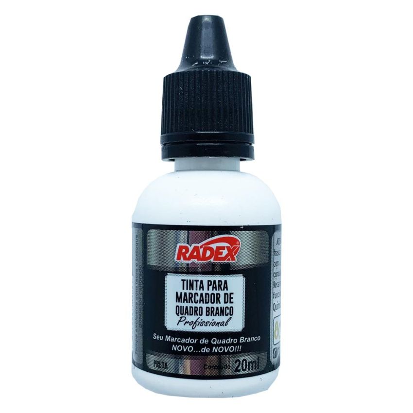 Tinta P/marcador Quadro Branco 20ml Preto Tmqb20  Radex
