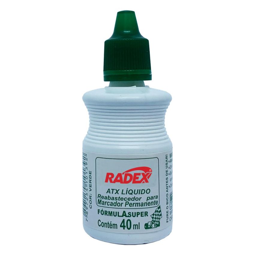 Tinta P/pincel Atomico 40ml Verde Atx-40  Radex