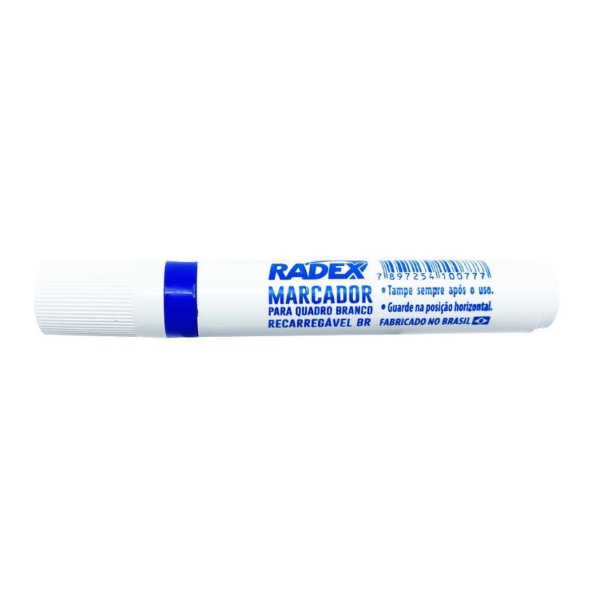 Marcador Quadro Branco Recarregavel Azul Mqb 9 Branco  Radex