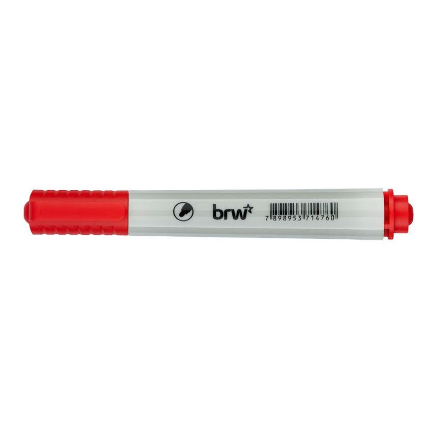 Marcador Quadro Branco Recarregavel Ponta Redonda Vermelha Ca6003