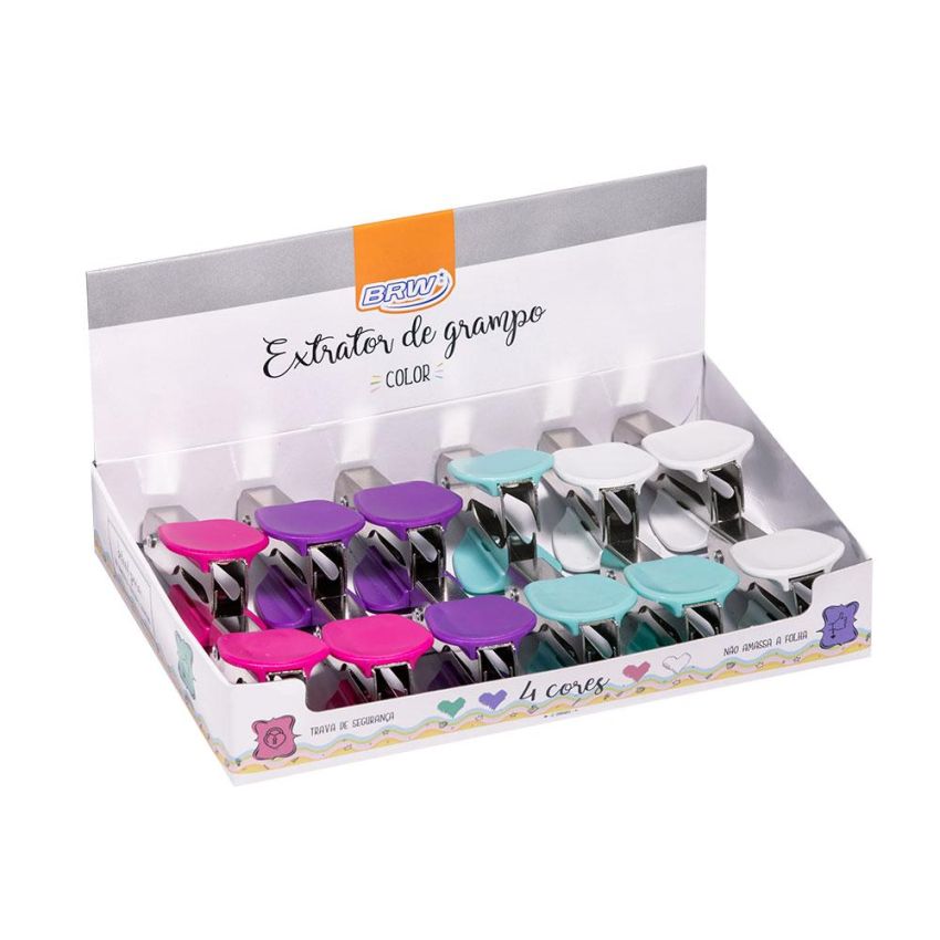 Extrator de Grampo Piranha Mini Colorido Ex0010  Brw