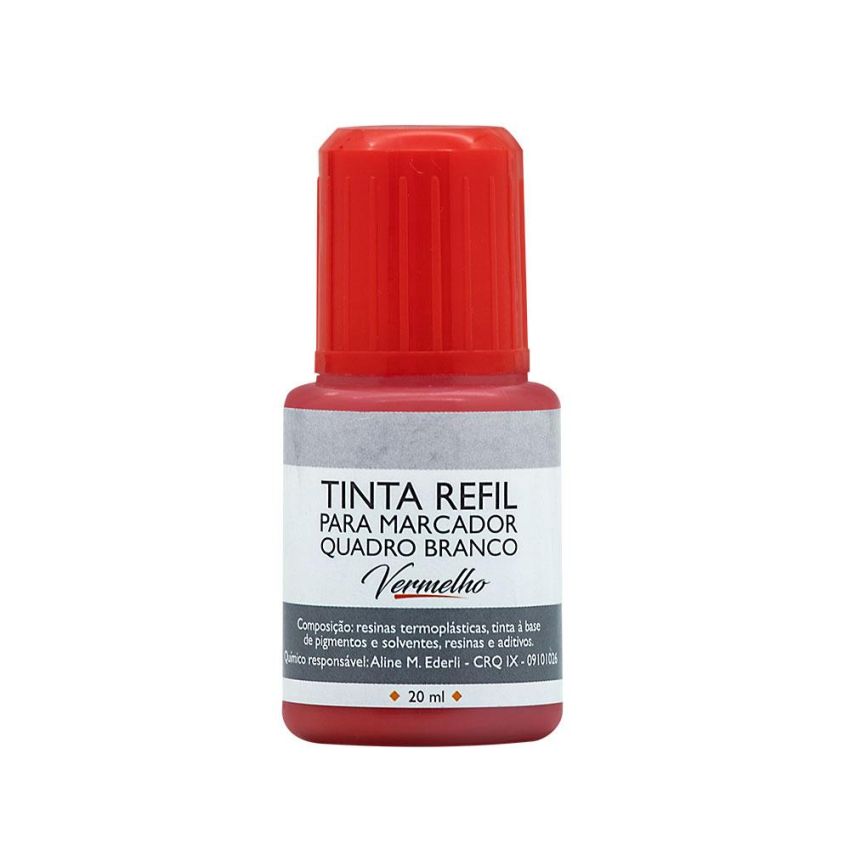 Tinta Para Marcador p/ Quadro Branco 20ml Vermelho Tr6003 Brw