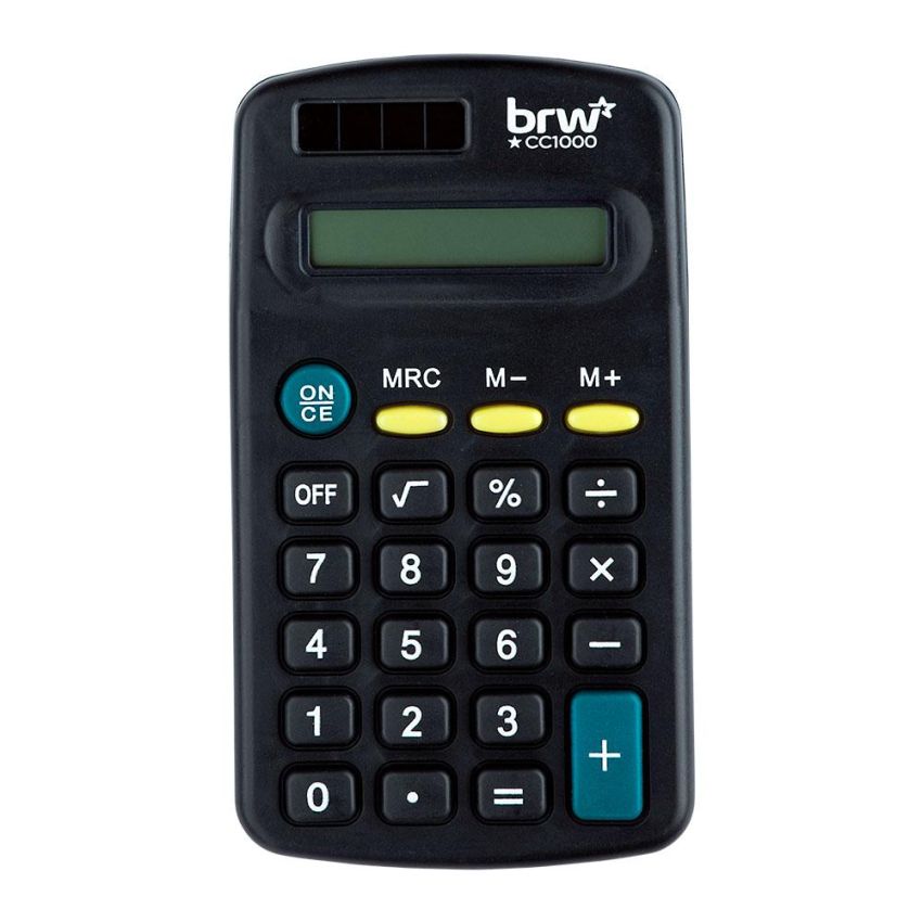 Calculadora de Bolso 8 Digitos Preta Cc1000 Brw