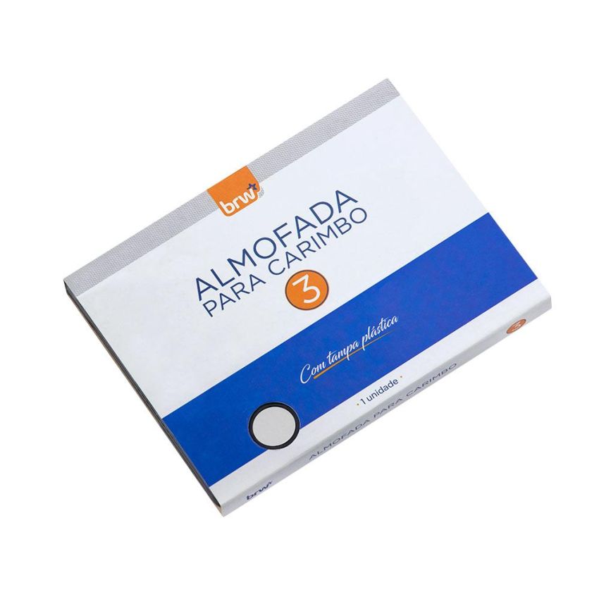 Almofada Para Carimbo N.3 s/ Tinta Cb0309 Brw