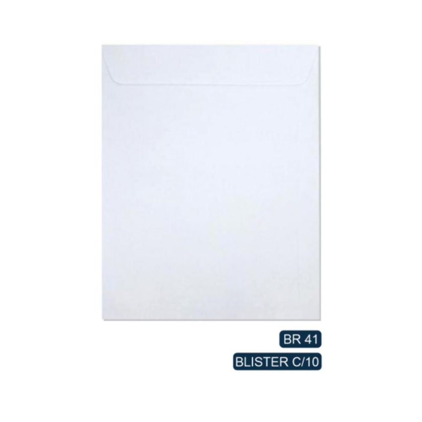 Envelope Saco Branco Br41 310mmx410mm C/10 176r
