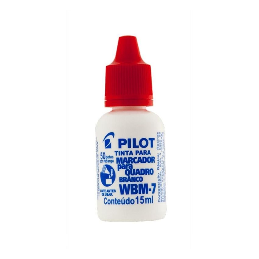 Tinta Para Marcador de Quadro Branco 15 ml Vermelho Wbm-7 Pilot