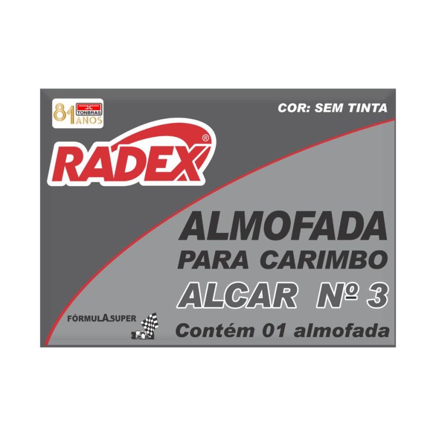 Almofada nº 3 Plastica s/ Tinta Alf03-st  Radex