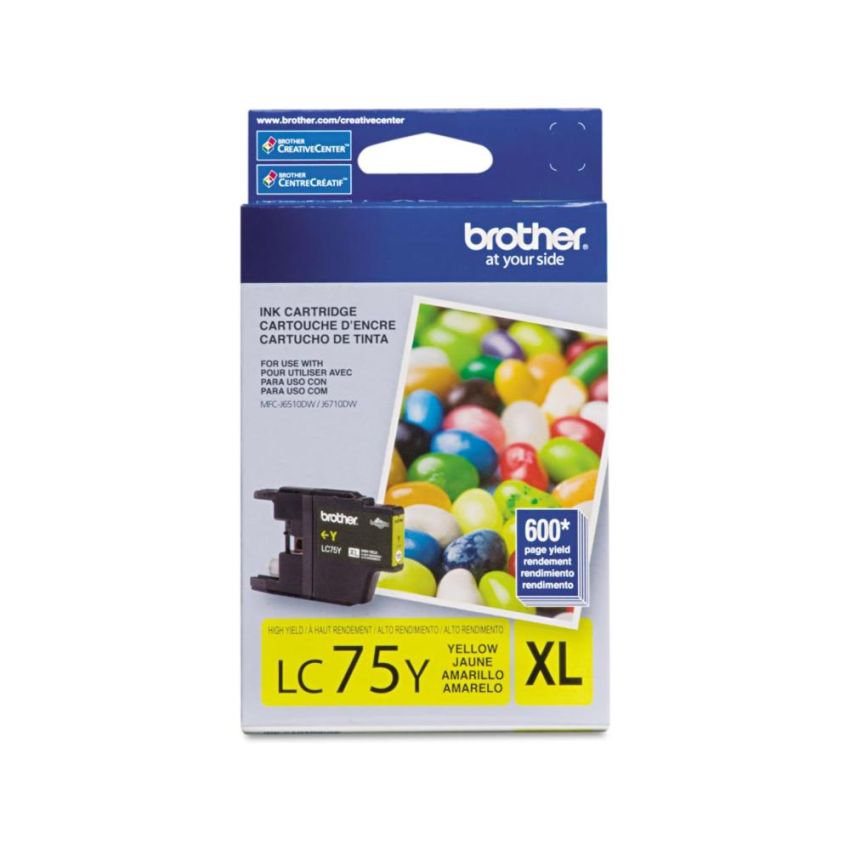 Cartucho de Tinta Brother Lc75y Amarelo  Brother