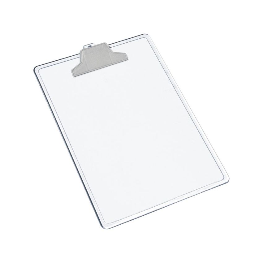 Prancheta a4 Poliestireno c/ Prendedor Plastico Cristal 130/131 Acrimet
