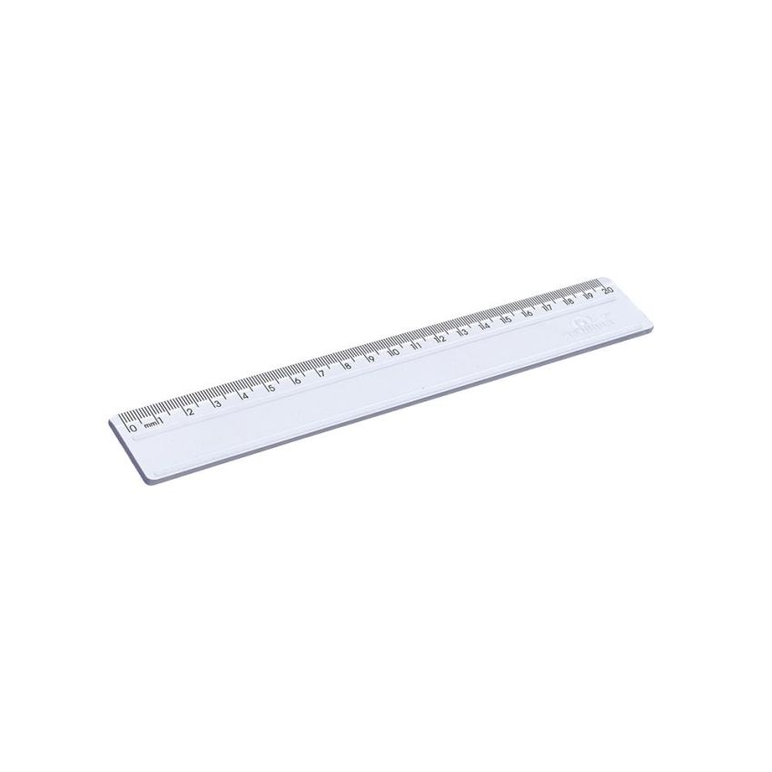 Regua Poliestireno Escolar 20cm 5120 Cristal  Acrimet