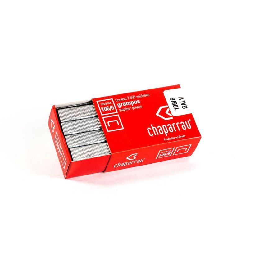 Grampo 106/6 Galvanizado C/2500 Unid Chaparrau
