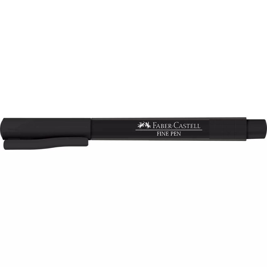 Caneta Hidrografica Finepen Fpb/przf Preto 0,4mm  Faber