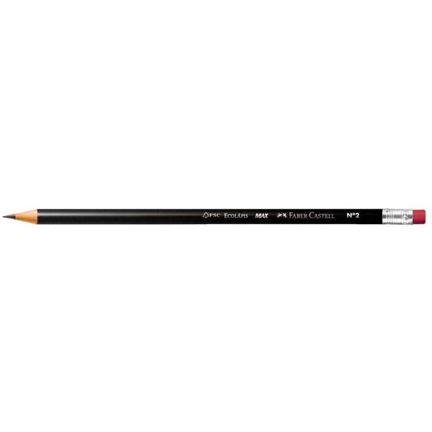 Lapis nº 2 Redondo Preto 1205m/b C/borracha  Faber