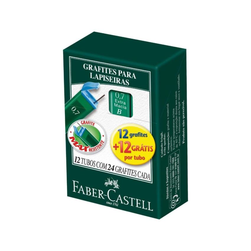 Grafite 0,7mm  Tmg 07 b  C/12+12   Faber