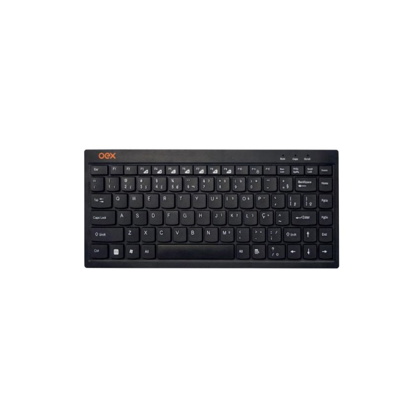 Teclado C/fio Mini Abnt2 Tc301 Preto 48.5841 Oex