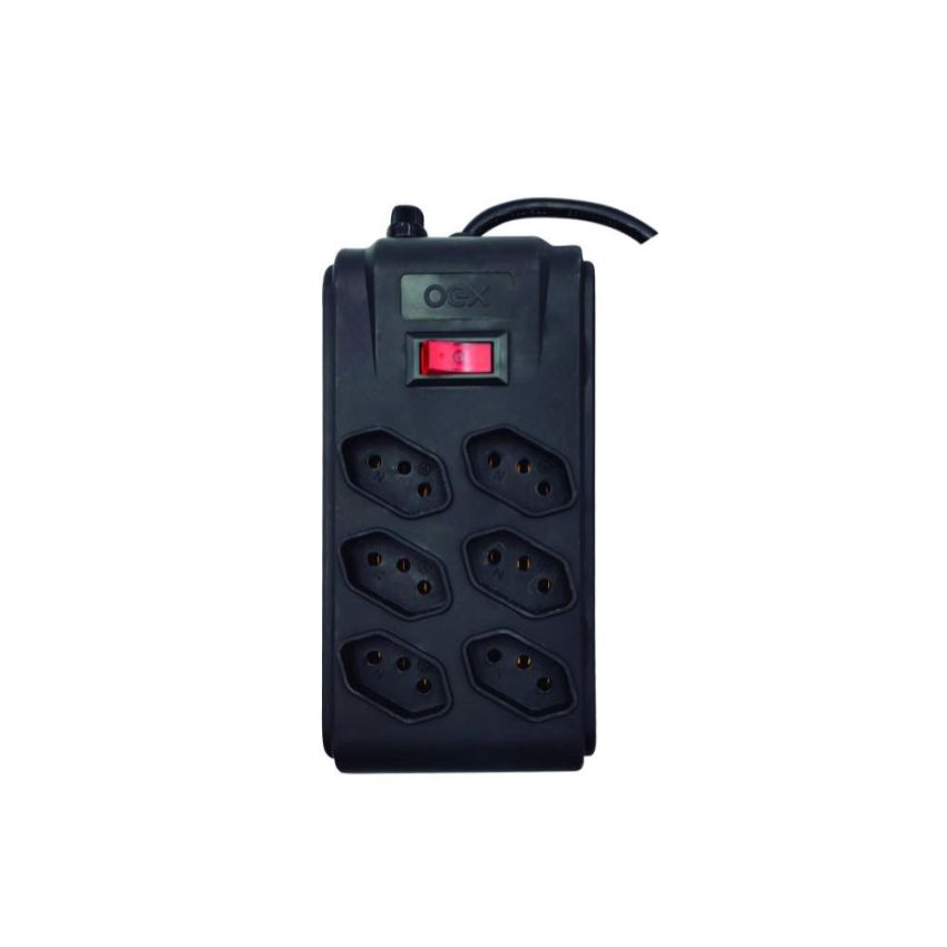 Filtro de Linha 6 Entradas Cabo 1,5m Tm103 Preto 47.9308 Oex