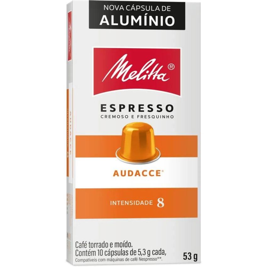 Capsula Aluminio Cafe Espresso Audacce c/ 10 Und Melitta