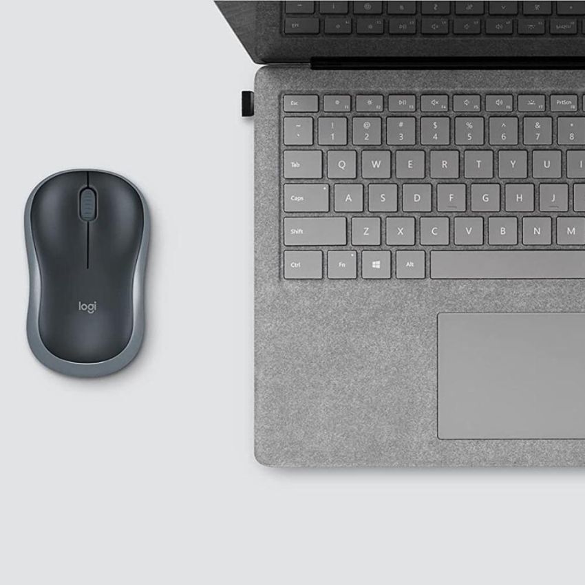 Mouse Optico S/fio 3 Botoes Usb M185 Cinza Logitech