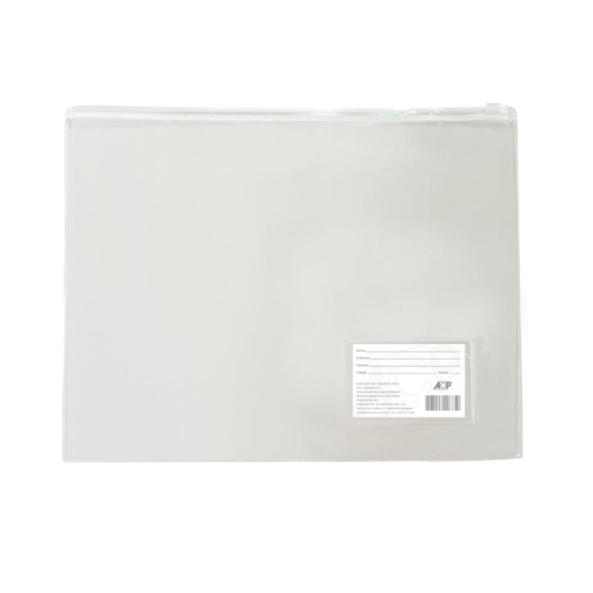 Pasta Multi Uso Transparente c/ Ziper 33x24cm Pz-32 Acp