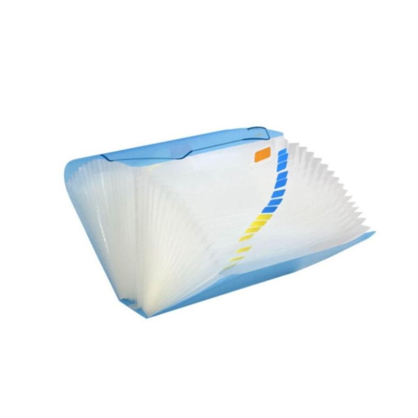 Pasta Sanfonada Oficio 31 Divisoes Azul 6019pp-az Dac