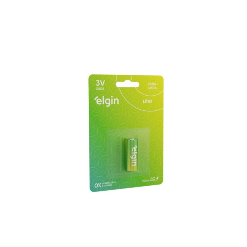 Bateria Litio 3v Cr123 c/ 1 Elgin