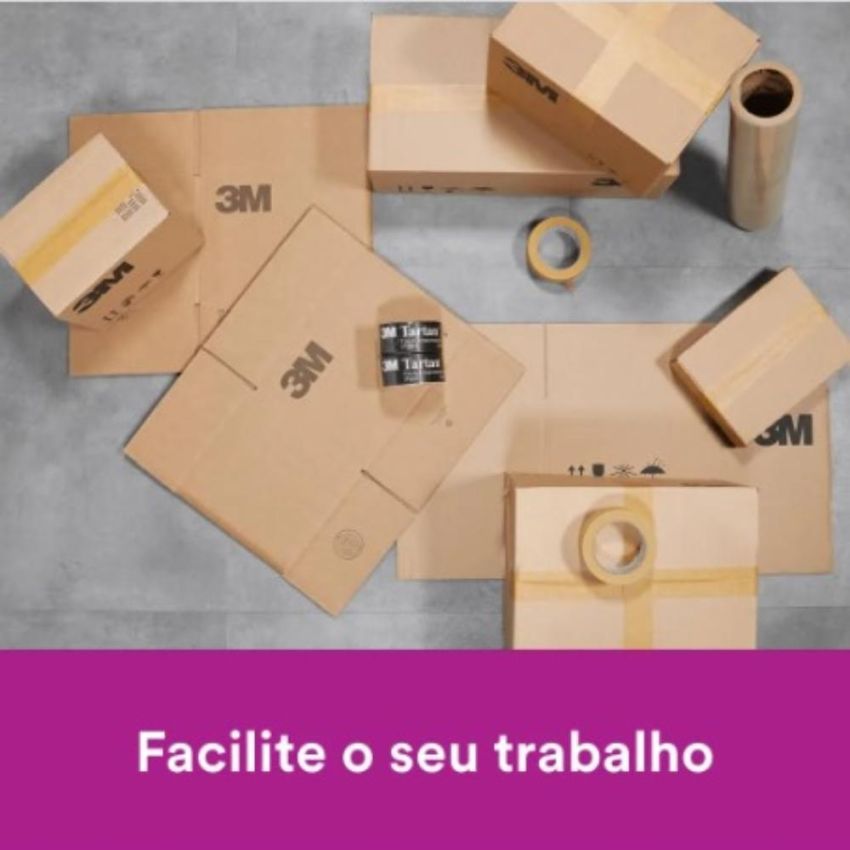 Fita Adesiva Empacotamento Papel 2564 50 x 50  3m