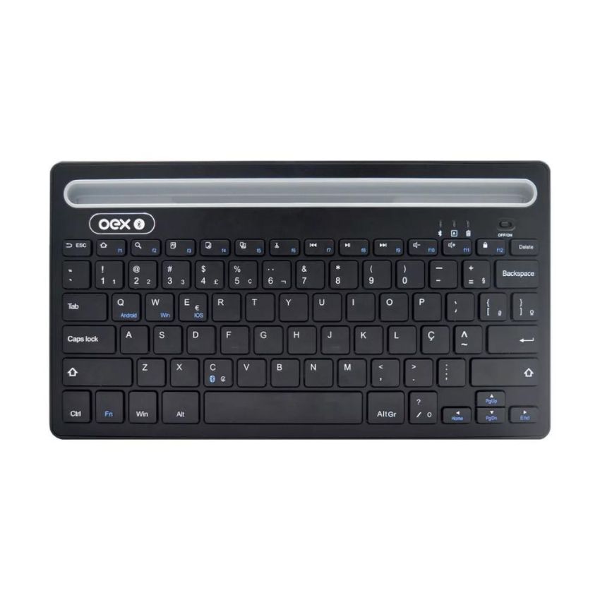 Teclado S/fio Abnt2 Bluetooth Tc502 Preto 48.7241 Oex