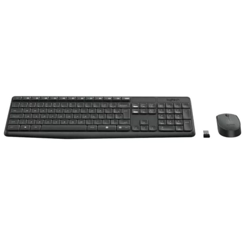 Kit Teclado + Mouse S/fio Usb Mk295 Grafite Logitech