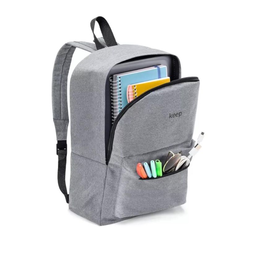 Mochila Colors Cinza Bo432 Keep