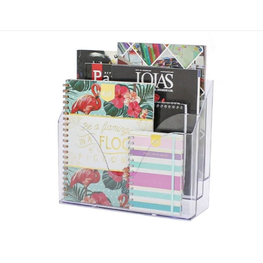 Organizador Triplo Office Cristal Ref 10170008 Maxcril