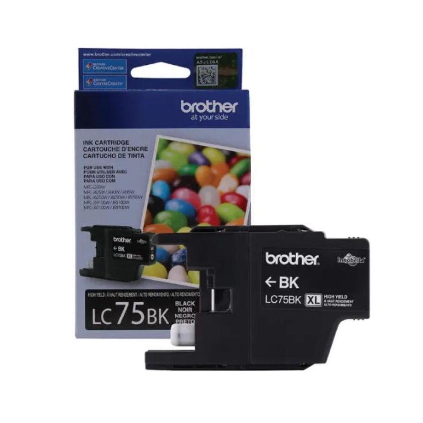 Cartucho de Tinta Brother Lc75bk Preto  Brother