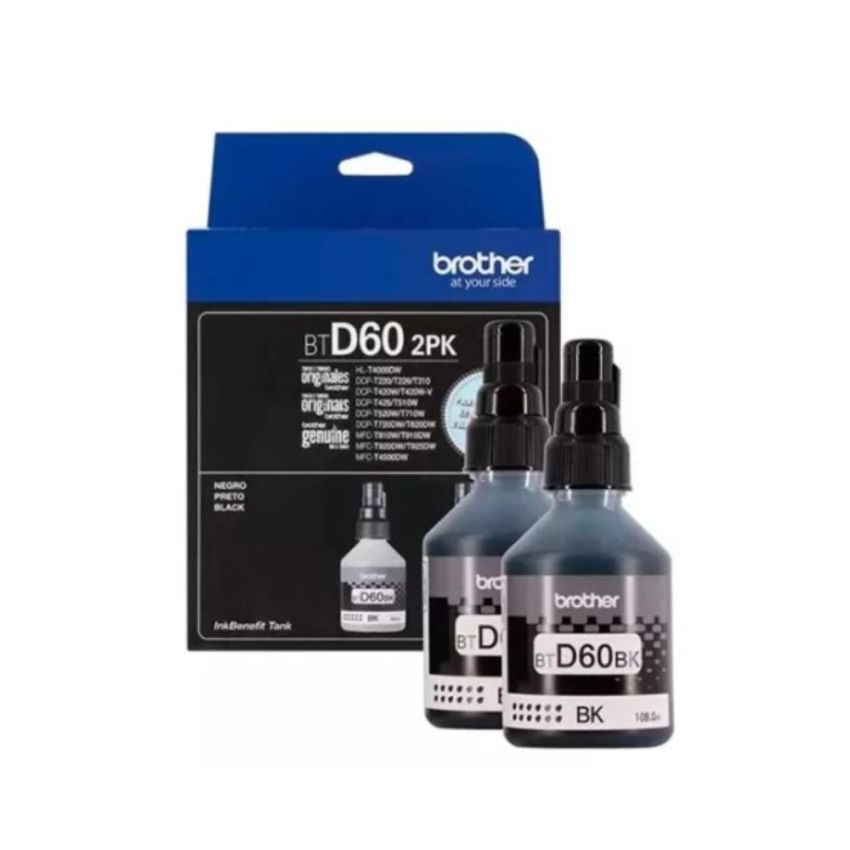 Garrafa de Tinta Preta Btd60bk Brother