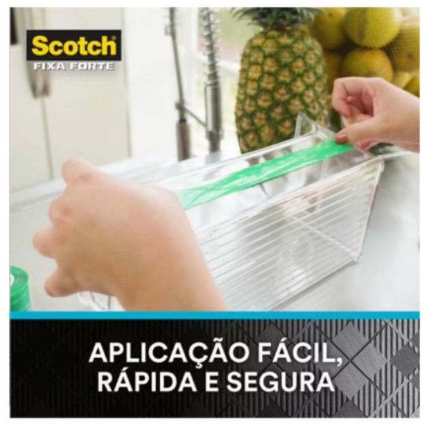 Fita Adesiva Fixa Forte Scotch 19mmx2m Transparente 0890 3m