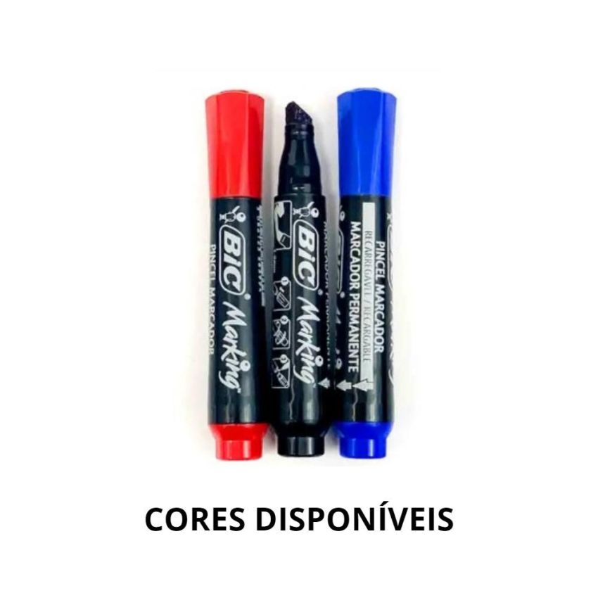 Marcador Permanente Recarregavel Marking 5,7mm Vermelho Bic