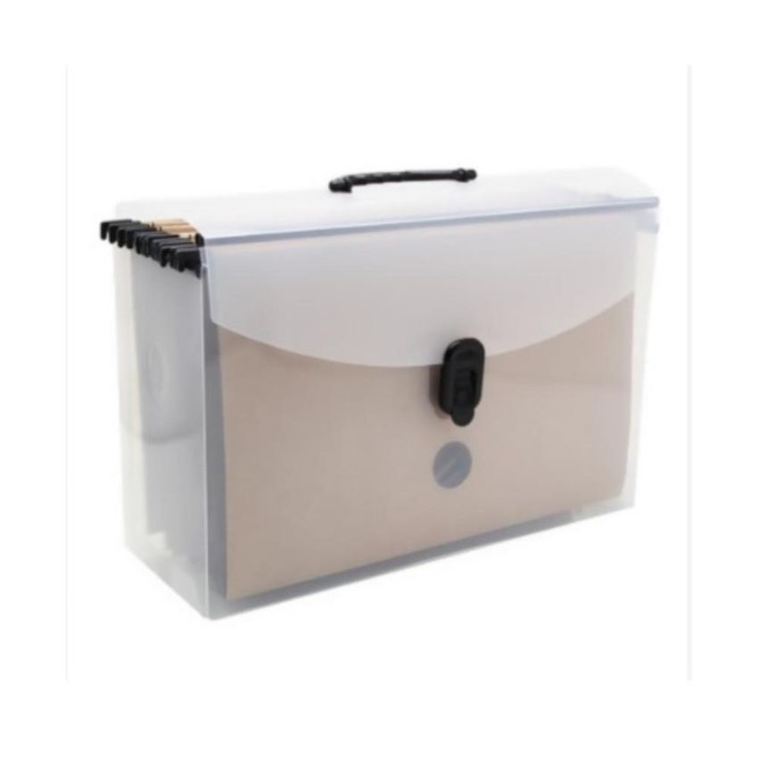 Maleta Arquivo Delloplast Sem Pastas Suspensas Cristal 0318 Dello