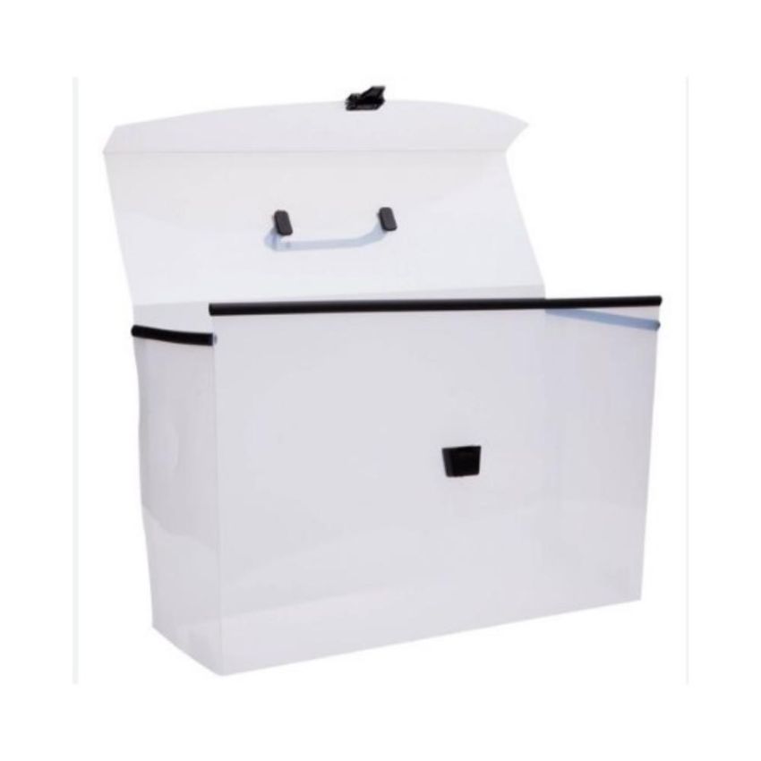 Maleta Arquivo Delloplast Sem Pastas Suspensas Cristal 0318 Dello