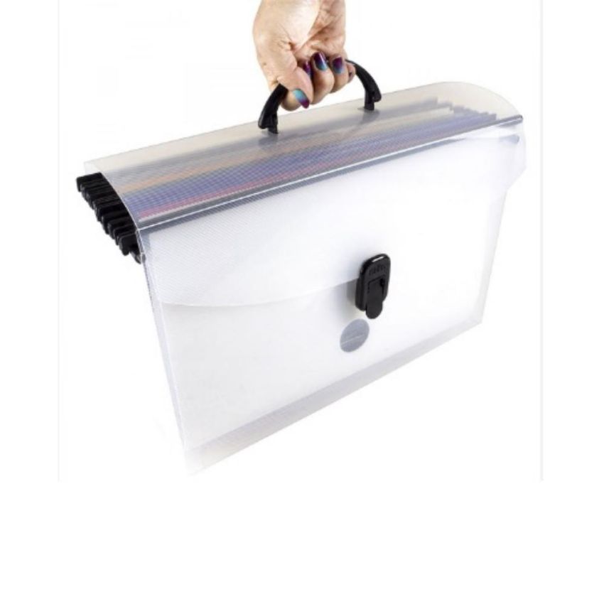 Maleta Arquivo Delloplast Sem Pastas Suspensas Cristal 0318 Dello