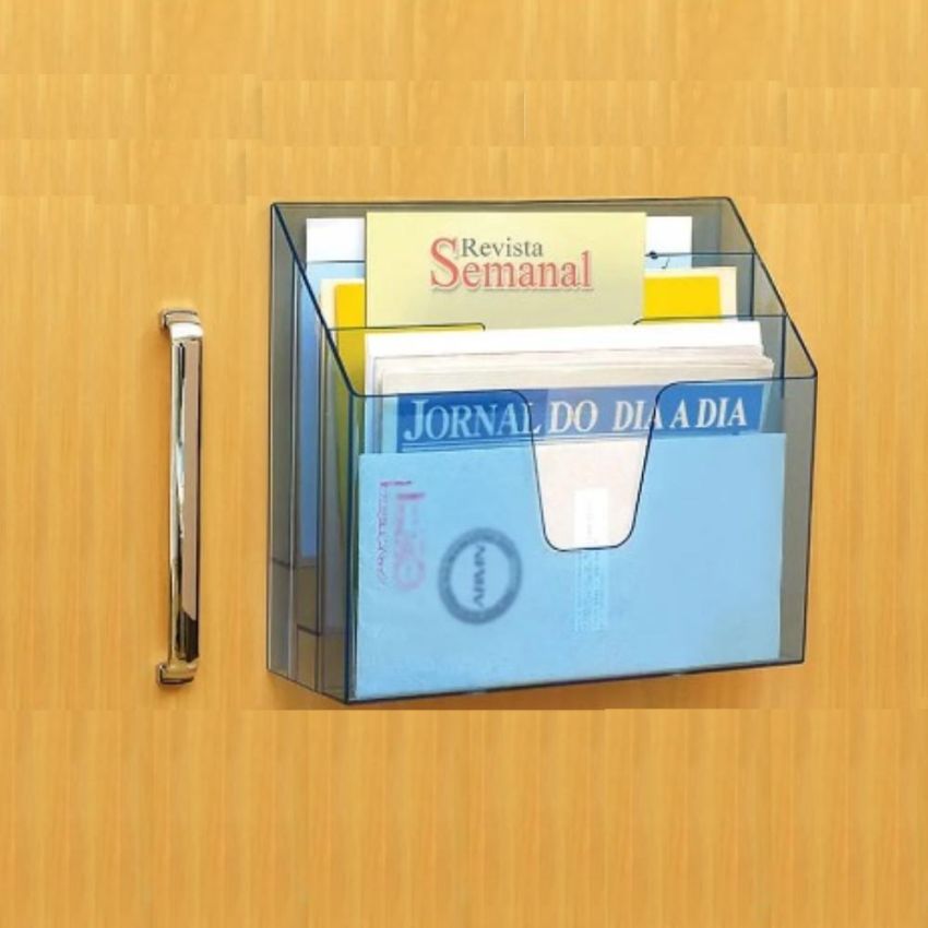 Organizador de Escritorio Triplo Azul 860 Acrimet