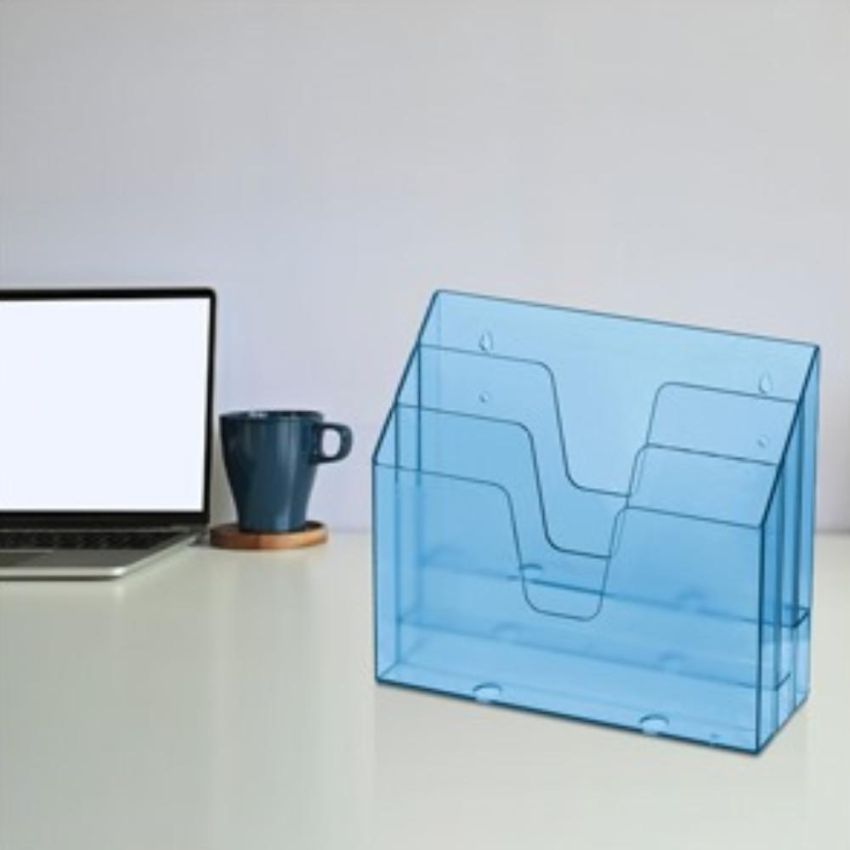 Organizador de Escritorio Triplo Azul 860 Acrimet