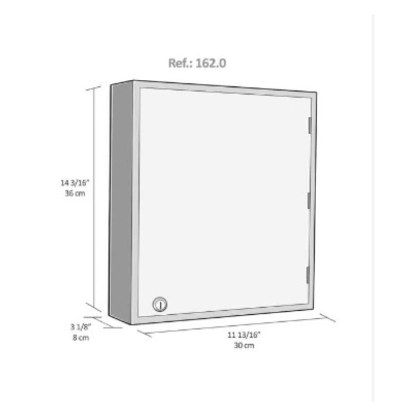 Armario em Mdf p/ 48 Chaves Areia 162 Acrimet