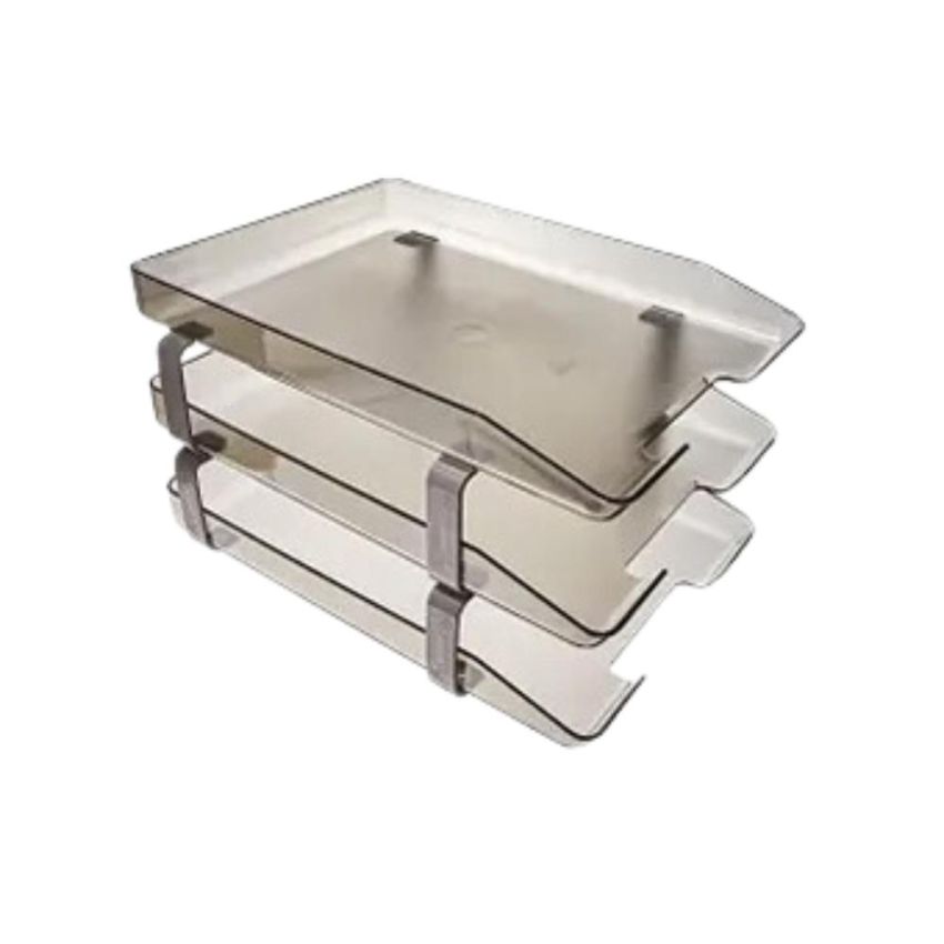 Caixa Correspondencia Tripla Fixa 945 Fume  Acrimet