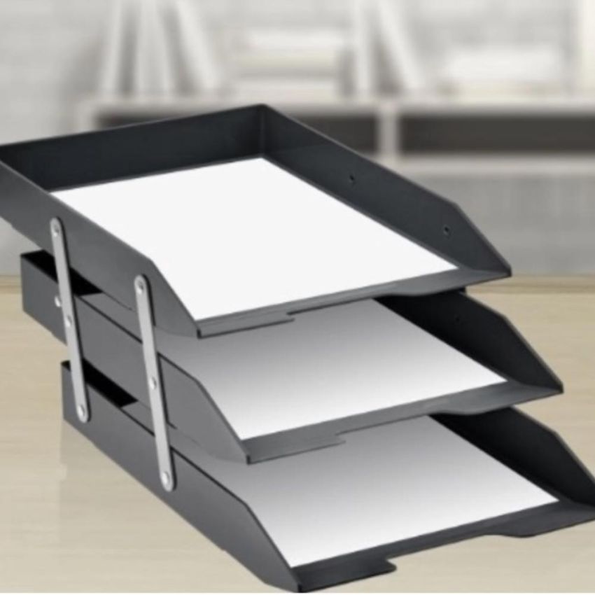 Caixa p/ Correspondencia Articulada Tripla Preta 245 Acrimet