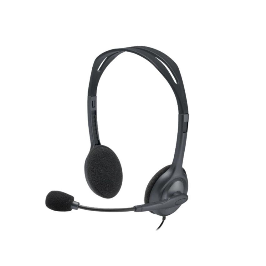 Headset C/fio Analogico Estereo p3 H111 Cinza Logitech