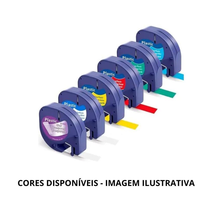 Fita Rotulador 12mm x 4m Preto/amarelo 91332  Dymo