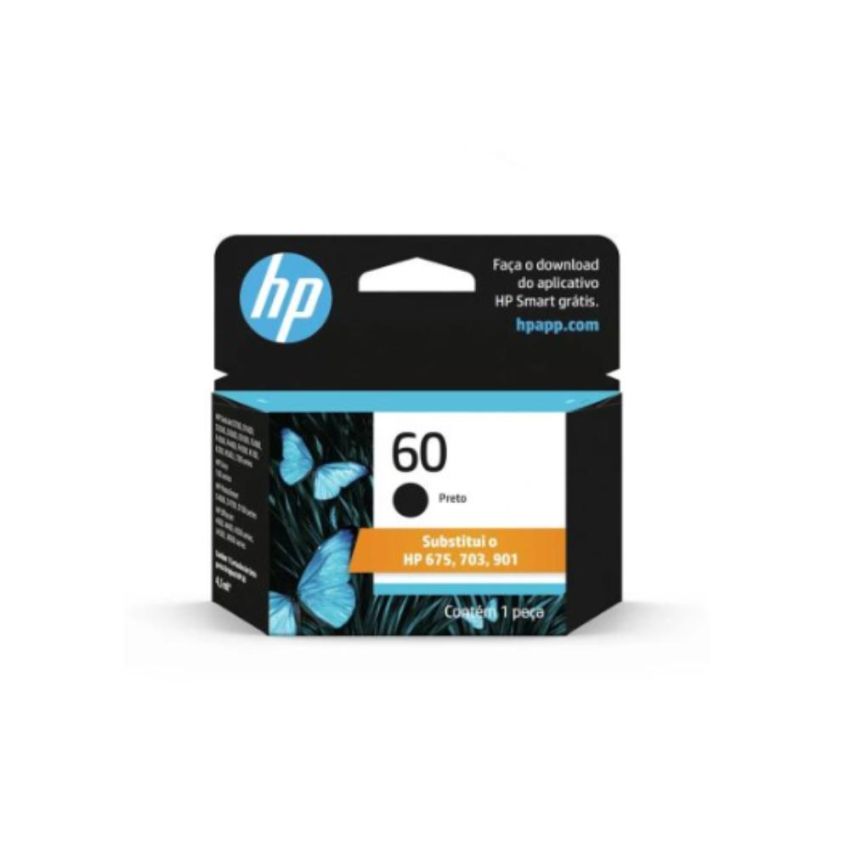 Cartucho de Tinta Original hp 60 Preto Ref Cc640wb  hp