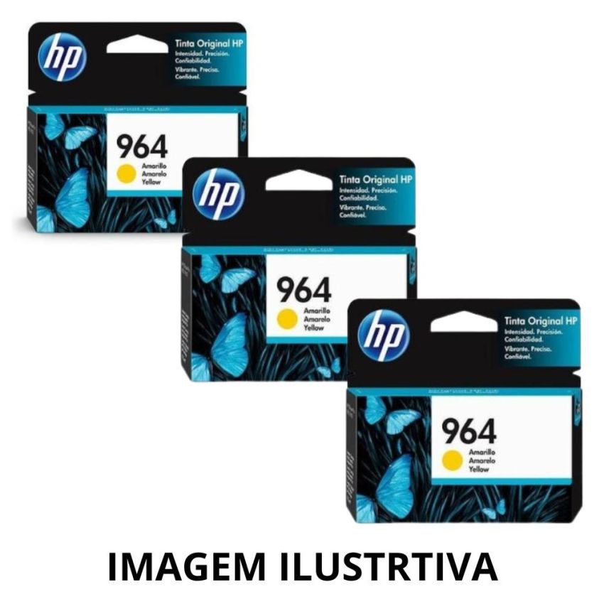 Cartucho de Tinta Original hp 964 Amarelo Ref 3ja52al hp
