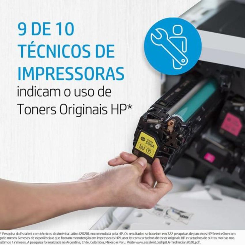 Toner Original hp 202a Amarelo Ref Cf502a hp