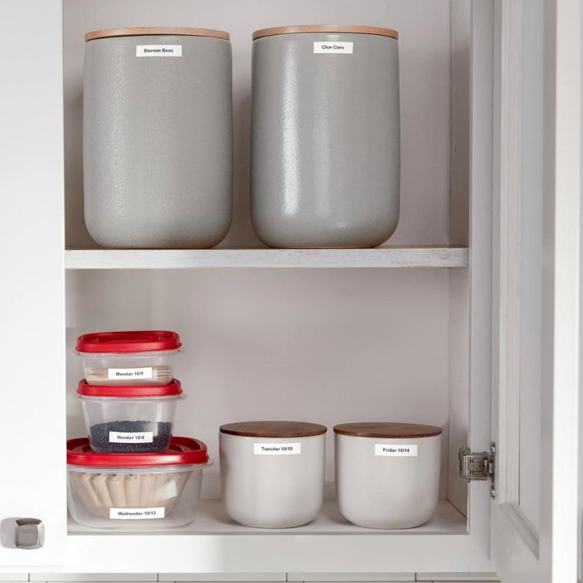 Fita Rotulador 12mm x 4m Preto/branco 91331  Dymo