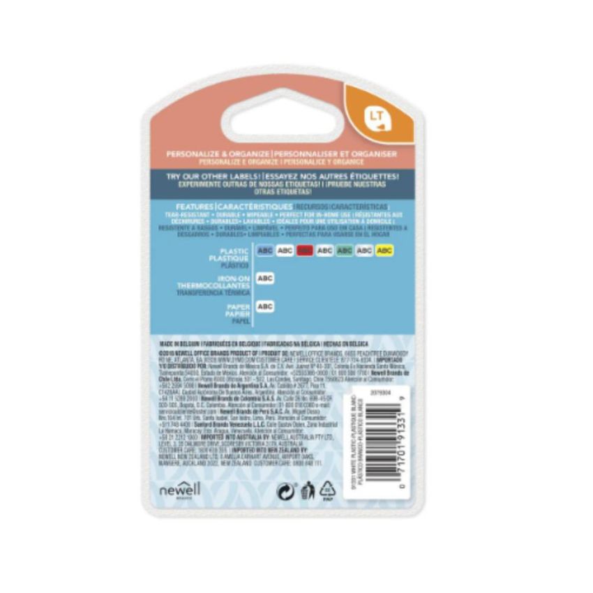 Fita Rotulador 12mm x 4m Preto/branco 91331  Dymo