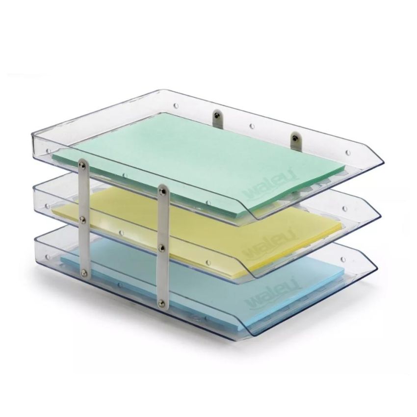 Caixa Correspondencia Tripla Fixa Cristal Ref 10050015  Waleu